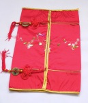 Silk Tissue Box Cover - Lucky Red & Gold